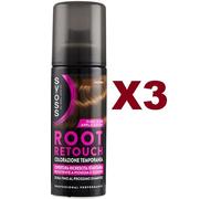 3 PZ SYOSS ROOT RETOUCH CASTANO COPERTURA RICRESCITA ISTANTANEA 120ML PALETTE