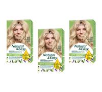 3 pz TESTANERA Natural & Easy 522 BIONDO CHIARO ARGENTO Colore permanente