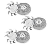 3 PZ Testine di Ricambio Universale Compatibile con Philips Norelco serie 3000, 2000, 1000, Doppia Lama