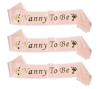 3 Pz Tracolla Per Bambini Cintura Per Baby Shower Rifornimento Del Partito Decorazioni Per Baby Shower Di Genere Neutro Mamma Da Fasciare Bambino Raso Cintura Cerimoniale Trucco