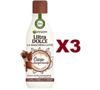 3 PZ ULTRA DOLCE LA MASCHERA LATTE CACAO DISCIPLINANTE 250ML CAPELLI CRESPI