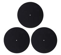 3 Pz Ultra-Sottile Anti-Statico Lp Vinyl Giradischi Giradischi Pad per Fonografi Piatto Soft Mat Record Slipmat Mat Pad