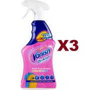 3 PZ VANISH OXI ACTION MULTI SMACCHIATORE PRE TRATTANTE SPRAY 725ML