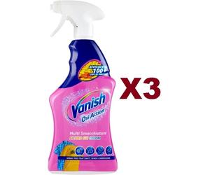 3 PZ VANISH OXI ACTION MULTI SMACCHIATORE PRE TRATTANTE SPRAY 725ML