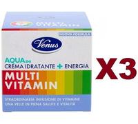 3 PZ VENUS AQUA24 CREMA IDRATANTE MULTIVITAMIN + ENERGIA E VITALITA' 50ML