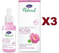 3 PZ VENUS NATURAL OLIO PREZIOSO DI ROSE MOSQUETA VISO 30ML NUTRE RIVITALIZZA