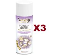 3 PZ WEXOR PROFESSIONAL MANGIA ODORI TESSUTI & AMBIENTI ODOR REMOVER 400ML