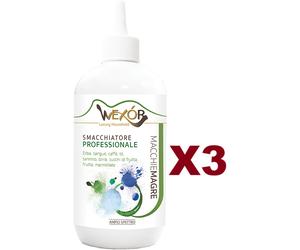 3 PZ WEXOR SMACCHIATORE PROFESSIONALE MACCHIE MAGRE 220ML ERBA SANGUE CAFFè Tè