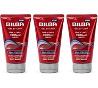 3 PZ x BILBA GEL TENUTA EXTRA FORTE CAPELLI SEMI DI LINO CRISTALLI LIQUIDI