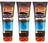 3 PZ x DELICE DOCCIA GEL SOLARE BRONZE FACILITA MANTIENE ABBRONZATURA 250 ML