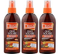3 PZ x DELICE OLIO SOLARE ABBRONZATURA ULTRA BRONZE OLIO DI ARGAN 150 ML