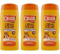 Delice Solaire Crema Solare Protezione Media SPF20, Protezione Solare Resistente all'Acqua, Per Pelli Chiare, Filtra UVA/UVB, Dermatologicamente Testata - 250 ML