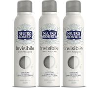 3 PZ x NEUTRO ROBERTS DEODORANTE SPRAY INVISIBILE ZERO ALCOL ANTI MACCHIE 48H