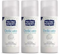 3 PZ x NEUTRO ROBERTS DEODORANTE STICK DELICATO PURO OLIO DI GLICERINA ZERO SALI