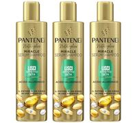 Pantene Pro-V Miracle Serum Shampoo Lisci Effetto Seta, con Acido ialuronico, Il potere di un siero in uno shampoo, Per capelli crespi e secchi, 250 ML