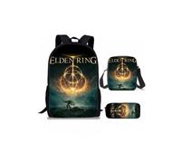 3 pz zaino con personaggi del gioco astuccio di tela zaino matita piccola borsa, Stile 1, Anime