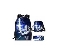 3 pz zaino con personaggi del gioco astuccio di tela zaino matita piccola borsa, Stile 4, Anime