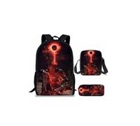 3 pz zaino con personaggi del gioco astuccio di tela zaino matita piccola borsa, Stile 5, Anime
