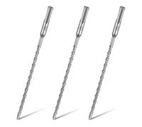 3 PzPunte Trapano Muro, Set di Punte SDS Plus, Punte Trapano Cemento Armato con 4 Taglienti in Metallo Duro per Calcestruzzo, Pietra Naturale (6 x 210 mm)