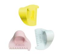 3 quilting righello misurazione dito righello patchwork aiuto per cucire strumento misurazione della cucitura professionali quilting cucito manuale set