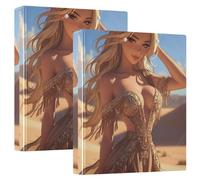 3 raccoglitori ad anelli da 2 pezzi per quaderni da 1 e mezzo pollice con tasche interne 1/2 raccoglitori per la scuola con copertina rigida - Donna zingara sexy