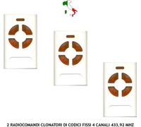 3 RADIOCOMANDI CLONANO TELECOMANDO ADYX FR 433,92 MHz 4 CANALI ROLLING CODE
