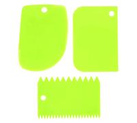 3 Raschietto per fondente Dough Icing Cake Decor Plain Liscio, con bordo seghettato, spatola nuovo rilasciato Fashion