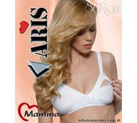 3 Reggiseni Aris Allattamento Asole Cotone Taglie Grandi Bianco art.Mamma SARANI