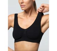 3 Reggiseni da donna brassiere anatomica Seamless spalla larga microfibra Pompea