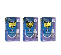 3 ricariche RAID Liquido 30 Notti Antizanzare tigre comuni LAVANDA ricarica