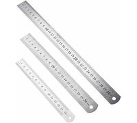 3, righelli del metallo dell'acciaio inossidabile, con la tabella di conversione, 15cm, 20cm, 30cm Fashion design