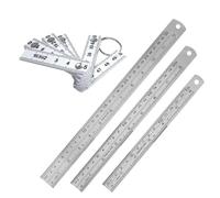 3 Righelli In Acciaio E 1 Righello Pieghevole In Plastica, Strumenti Da Disegno, Righello Da Disegno, Forniture Per Ufficio, Righello Didattico, Righello Tecnico