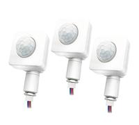 3 rilevatori di movimento a infrarossi mini PIR, AC 85-265 V PIR modulo sensore di movimento a infrarossi, campo di rilevamento 12 m a 160°, interruttore a sensore a infrarossi PIR per illuminazione