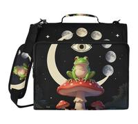 3 Ringing Binder Zipper Mystic Frog Amanita Moon Eye Art