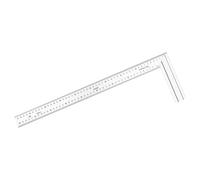 3. Robusto righello a 90° con base in alluminio e scale per la progettazione architettonica Artigianato in legno e layout di costruzione. Strumento di misurazione ad angolo preciso