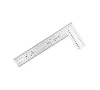 3. Robusto righello a 90° con base in alluminio e scale per la progettazione architettonica Artigianato in legno e layout di costruzione. Strumento di misurazione ad angolo preciso