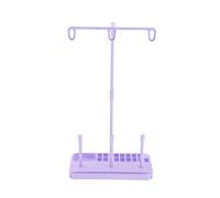 3 rocchetti porta filo da cucito rack stand casa macchina accessori fai da te viola 11,5 x 21 cm