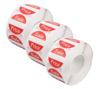 3 Rolls Cartelli Saldi Per Negozi Adesivi Rotondi Piccole Etichette Adesive