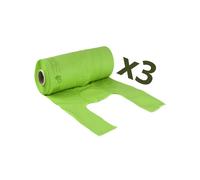3 Rotoli Buste Bio Shoppers Verdino | MAXI 30 X 60