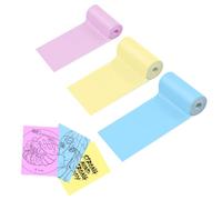 3 rotoli carta stampante mini adesiva/termica 57x25 mm per Lovcoyo Mini Stampante Istantanea Mobile Senza Fili, colori giallo/blu/rosa. Carta termica non adesiva e di alta qualità., CL-PINT-B002