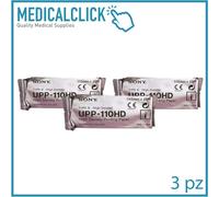 3 Rotoli Carta Termica SONY UPP 110 HD ORIGINALE per stampante ecografica