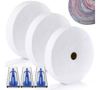 3 Rotoli da 75/150/230/300 Iarde di Ovatta di Cotone su un Rotolo per7327