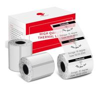 3 rotoli di etichette Phomemo 40 x 30 mm, etichette trasparenti opache autoadesive, termodirette per stampante Phomemo M110, M108, M221, M220, M120, M200