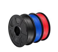 3 rotoli di filamento 3D PETG 1KG 1,75 mm +/- 0,02 mm Filamento for stampa 3D, imballaggio sottovuoto del filamento accuratamente avvolto Filamento Stampante 3D(PETG-1BK-1BL-1RD)