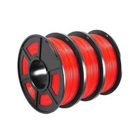 3 rotoli di filamento 3D PETG 1KG 1,75 mm +/- 0,02 mm Filamento for stampa 3D, imballaggio sottovuoto del filamento accuratamente avvolto Filamento Stampante 3D(PETG-RD-3KG)