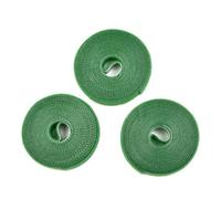 3 rotoli di nastro verde per piante, 2 m x 1 cm, in nylon, per legami | Pianta in morbido nylon per cravatte fornisce un supporto delicato mentre si fonde naturalmente nel tuo giardino.