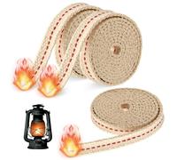 3 rotoli di stoppino per lampade a olio, stoppino in cotone, stoppino piatto per lampada a olio, stoppino di ricambio, stoppino a petrolio, stoppino in fibra di vetro per lanterna da giardino, lampada