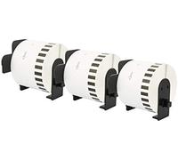 3 Rotoli DK44205 DK-44205 62mm x 30,48m Etichette adesive removibile continuo compatibili per Brother P-Touch QL-500 QL-550 QL-560 QL-570 QL-700 QL-800 QL-810W QL-820NWB QL-1050 QL-1100 QL-1110NWB