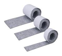 3 Rotoli Feltro Adesivo, Feltro Adesivo Rotolo Nero, Feltrini per Sedie, Rotolo Adesivo per Mobili, Feltri Antiscivolo Nero Taglio Libero in Qualsiasi Forma(100cmx10cm, 100cmx5cm, 100cmx2cm)
