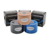 ASIAMED Taping neuromuscolare 3 rotoli kinesio cm 5x5 mt colori assortiti